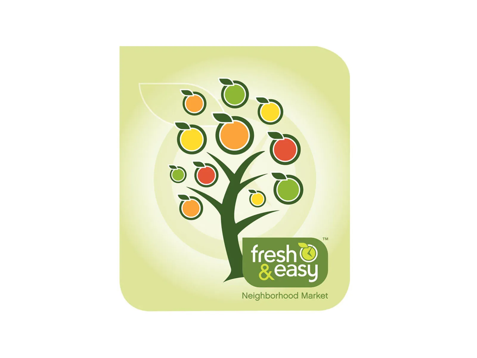 Fresh & Easy Neighborhood Market illustration of a tree full of fruit