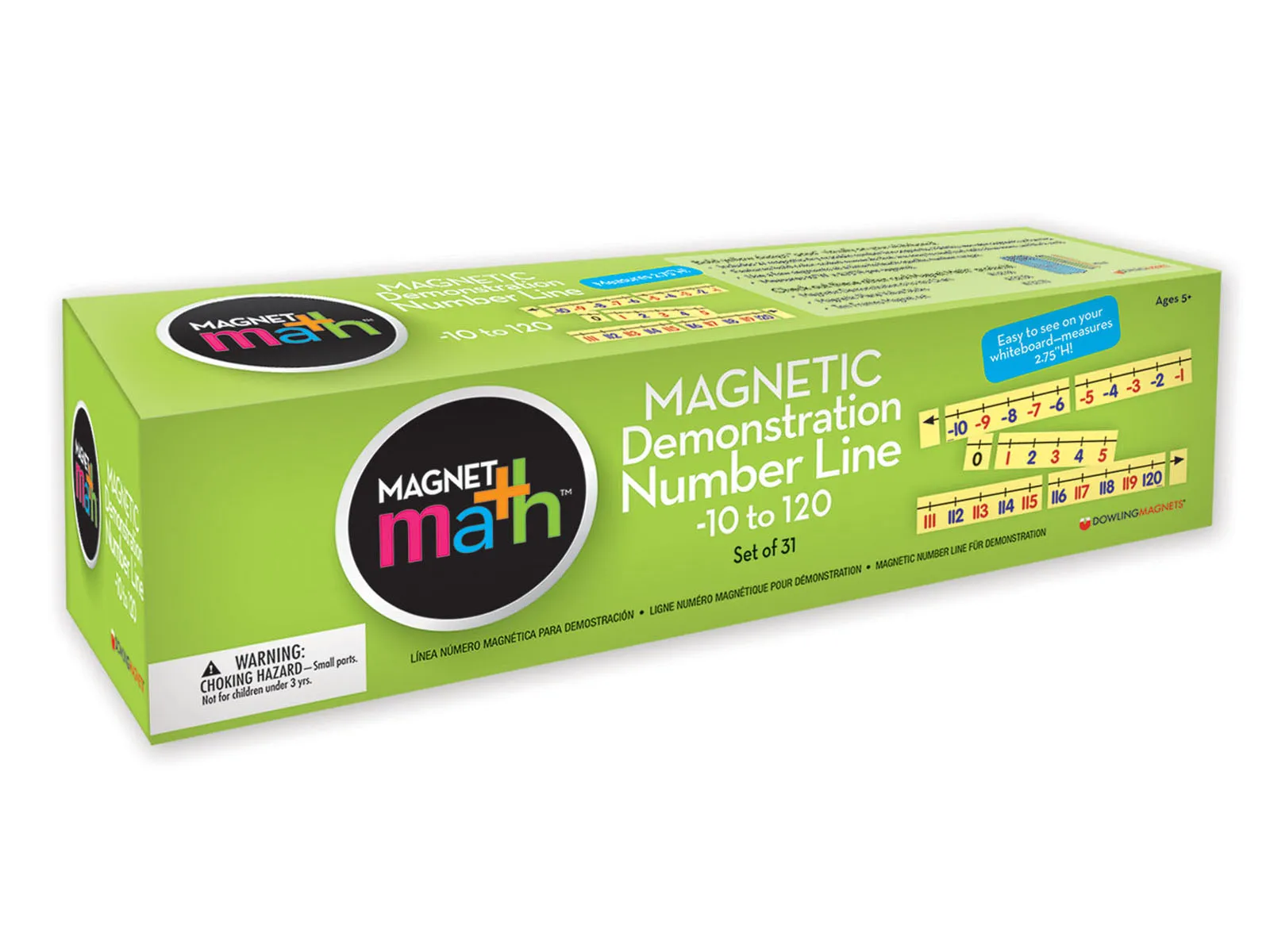Magnet Math magnetic number line box